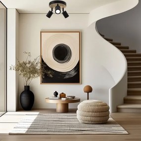 Faretto TERRA 3xGU10/8W/230V nero/quercia