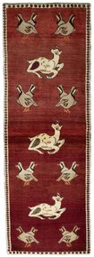 Shiraz Tappeto 230 x 80 Rosso (Iran) Annodato A Mano