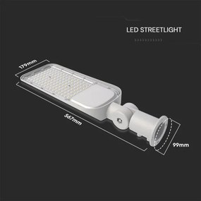 Lampione LED da esterno con sensore crepuscolare LED/100W/230V 4000K IP65 grigio
