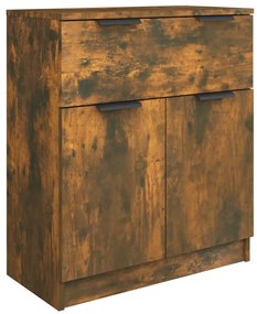 Credenza rovere fumo 60x30x70 cm in legno multistrato