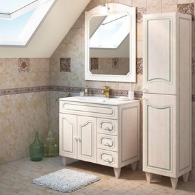 Mobile sottolavabo e lavabo Caravaggio decape' L 90 x H 86 x P 49 cm 1 vasca