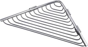 Kamalu - Portaspugna angolare 21 cm in acciaio inox finitura lucida |