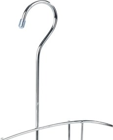 Mensola da bagno in acciaio sospesa in argento lucido Martos - Allstar