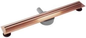 Scarico lineare REA Neox Slim pro Brushed Copper 90