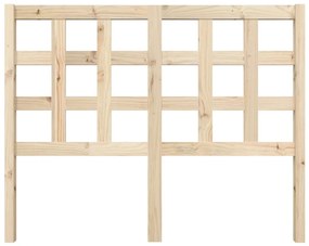 Testiera letto 125,5x4x100 cm in legno massello di pino
