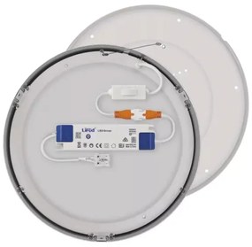 Plafoniera LED LED/28,5W/230V 3000/3500/4000K diametro 30 cm cromo