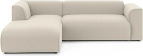 Divano angolare beige (con penisola a sinistra/con chaise lounge) Merid – Ropez
