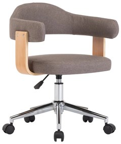 Sedia Da Ufficio Girevole Talpa İn Legno Piegato E Tessuto /