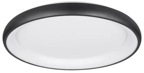 Plafoniera a LED dimmerabile nera Cardona - Trio