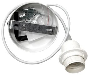 Duolla - Lampadario a sospensione con filo ROLLER ECO RECYCLING 1xE27/15W/230V diametro 45 cm verde