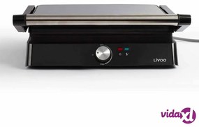 Livoo Griglia con Pressa per Panini 2200 W Grigia