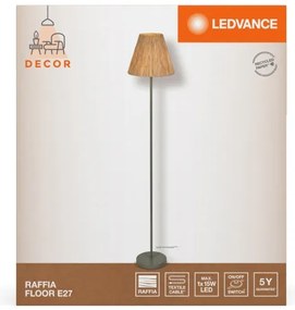 Ledvance - Lampada con piedistallo DECOR RAFFIA 1xE27/15W/230V bastone di rafia