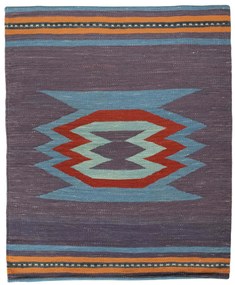 Kilim Tappeto 80 x 100 (Iran) Tessuto A Mano