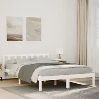 Letto Extra Lungo senza Materasso 160x220 cm in Legno di Pino 852451