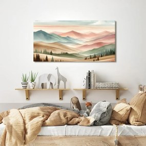 Quadro su tela – Paesaggio pastello silenzioso