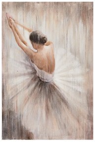 Dipinto su tela Ballerina2, grigio / argento 60 x 90 cm