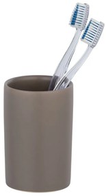 Tazza in ceramica marrone per spazzolini da denti Polaris - Wenko