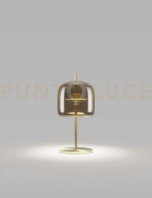 Jube lampada da tavolo s terra bruciata trasparente oro satinato 2 ...