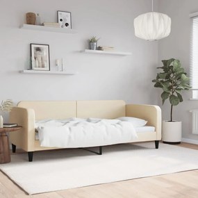 Letto da giorno crema 80x200 cm in tessuto