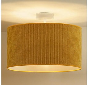 Duolla - Lampadario a plafone CORDUROY 1xE27/15W/230V diametro 40 cm giallo