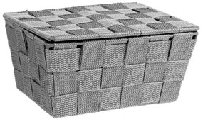 WENKO 22793100 - Cestino ADRIA 19 x 14 cm grigio