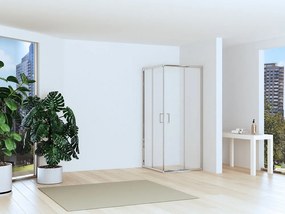 Box doccia ad angolo 70x70 altezza 170 vetro trasparente 6mm | CHIARA EDGE-Q - KAMALU