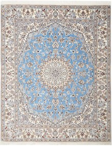 Nain Tappeto persiano 240 x 200 Blu (Iran) Annodato A Mano