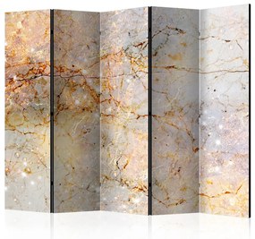 Paravento Incantato nel marmo II - texture chiara di marmo con accento di lusso