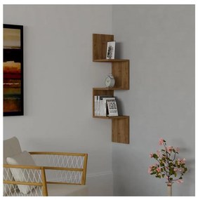 Mensola angolare ZIKZAK 105,5x25 cm marrone