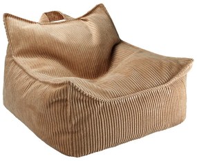 Pouf a sacco per bambini marrone con rivestimento in velluto a coste Chair – Wigiwama