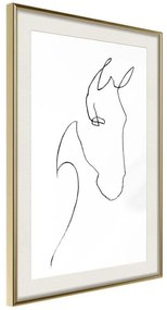 Poster Sketch of a Horse's Head