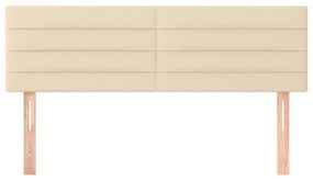 Testiere 2 pz crema 72x5x78/88 cm in tessuto