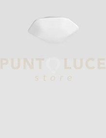 Modulor plafoniera applique g bianco satinato e bianco opaco 2 luci...