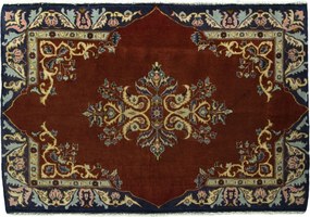 Kashan Tappeto persiano 70x100 Rosso (Iran) Annodato A Mano