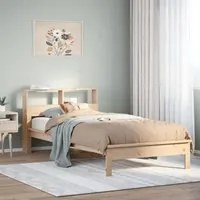 Letto Libreria senza Materasso 90x200 cm Legno Massello Pino 855720