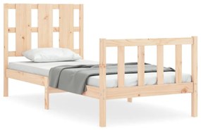 Giroletto con testiera 100x200 cm in legno massello