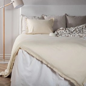 Set Da Letto Lias 200x150 Cm Cotone Beige /