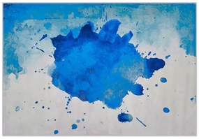 Tappeto blu 140 x 200 cm ODALAR Beliani