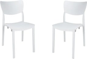 Sedia impilabile per interni ed esterni LIBRA Bianco 2 sedie