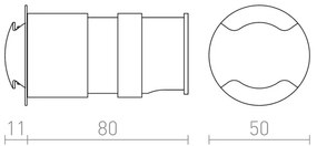 RED - Design Rendl-R12618 - Luce LED da incasso per esterno KICK LED/1W/230V IP54