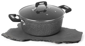 Casseruola New Petra Dark da 26 cm, con coperchio