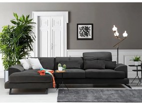 Divano angolare grigio scuro (angolo sinistro) Frido - Balcab Home