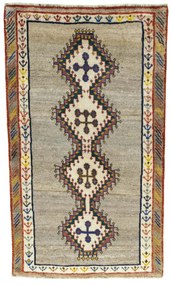 Gabbeh Tappeto 100x170 Beige (Iran) Annodato A Mano