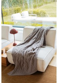 Coperta grigio tortora in micropile 130x170 cm Aspen – Tiseco Home Studio