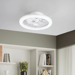 Ventilatore da soffitto Etesia bianco, D. 49 cm INTEC