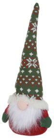 Gnomo Natale fermaporta 45 cm cappello verde