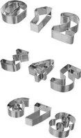 Set tagliabiscotti numeri acciaio inox Baker's Secret