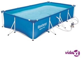 Bestway Steel Pro Set Piscina Rettangolare 400x211x81 cm 56424