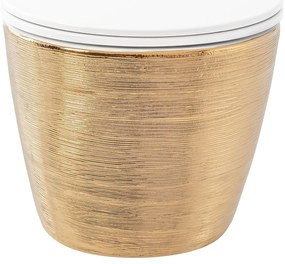 Vaso WC sospeso Rea Carlo Flat Brush Gold
