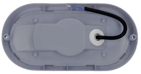 Solight WO744-G- Applique a LED da esterno LED/13W/230V 4000K IP54 grigio ovale